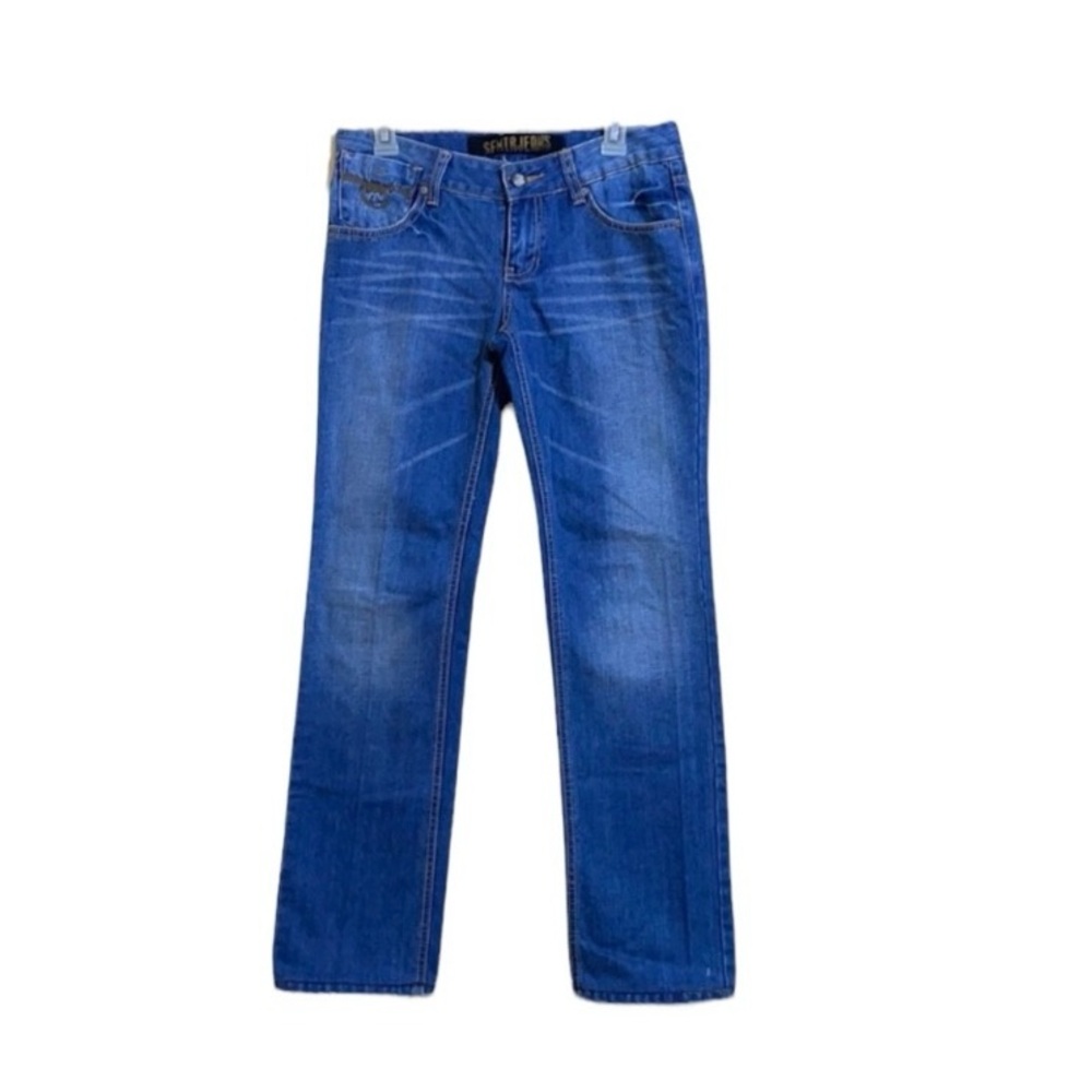 Semir Jeans Denim “We Like Sem” Mid-Rise Blue Wash Denim Women’s Jeans Size 28